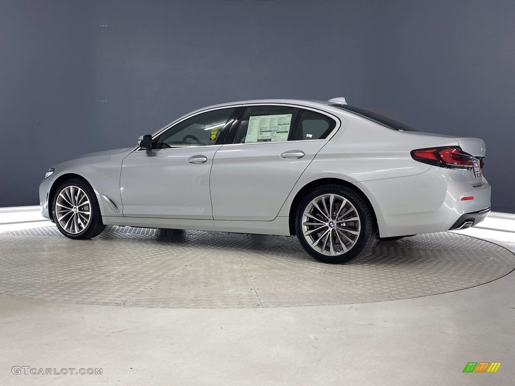 2021 5 Series 530i Sedan - Glacier Silver Metallic / Black photo #9