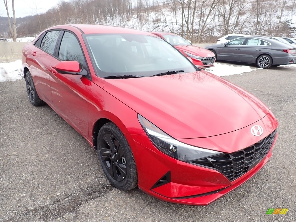 2021 Elantra SEL - Calypso Red / Black photo #3