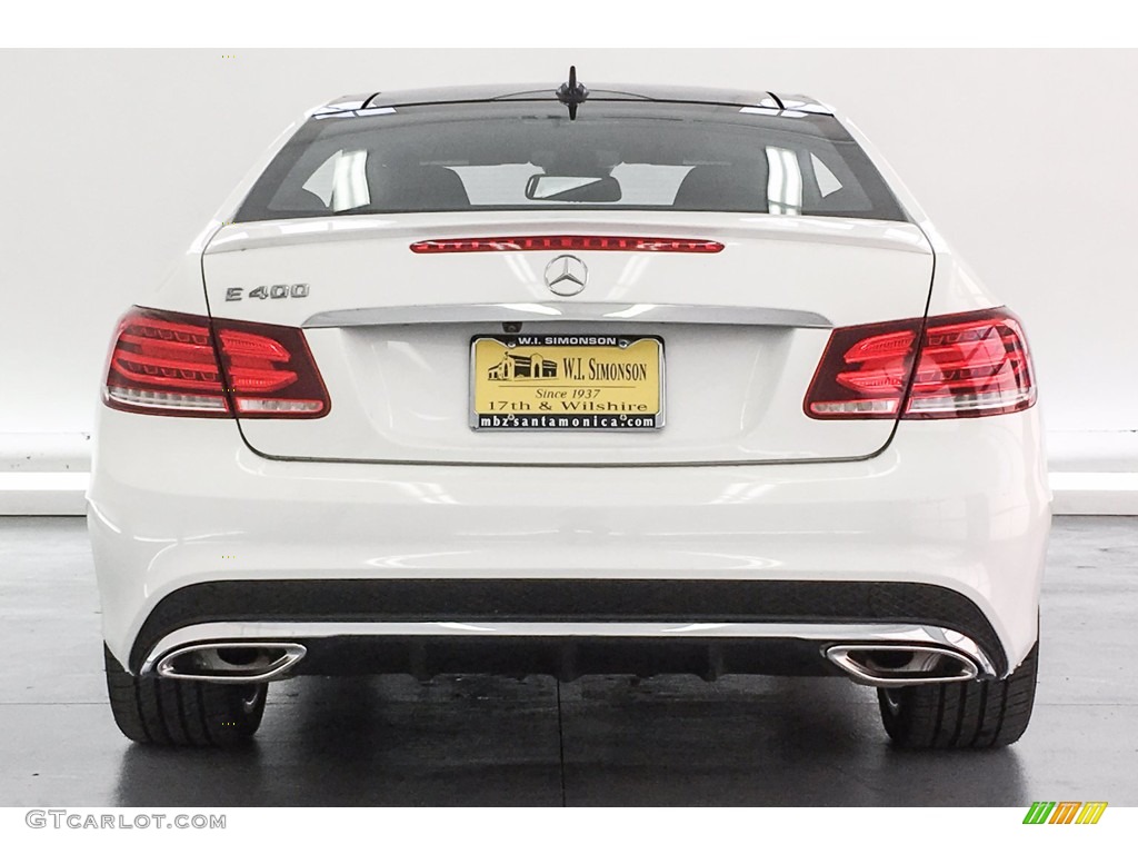2017 E 400 Coupe - Polar White / Black photo #4