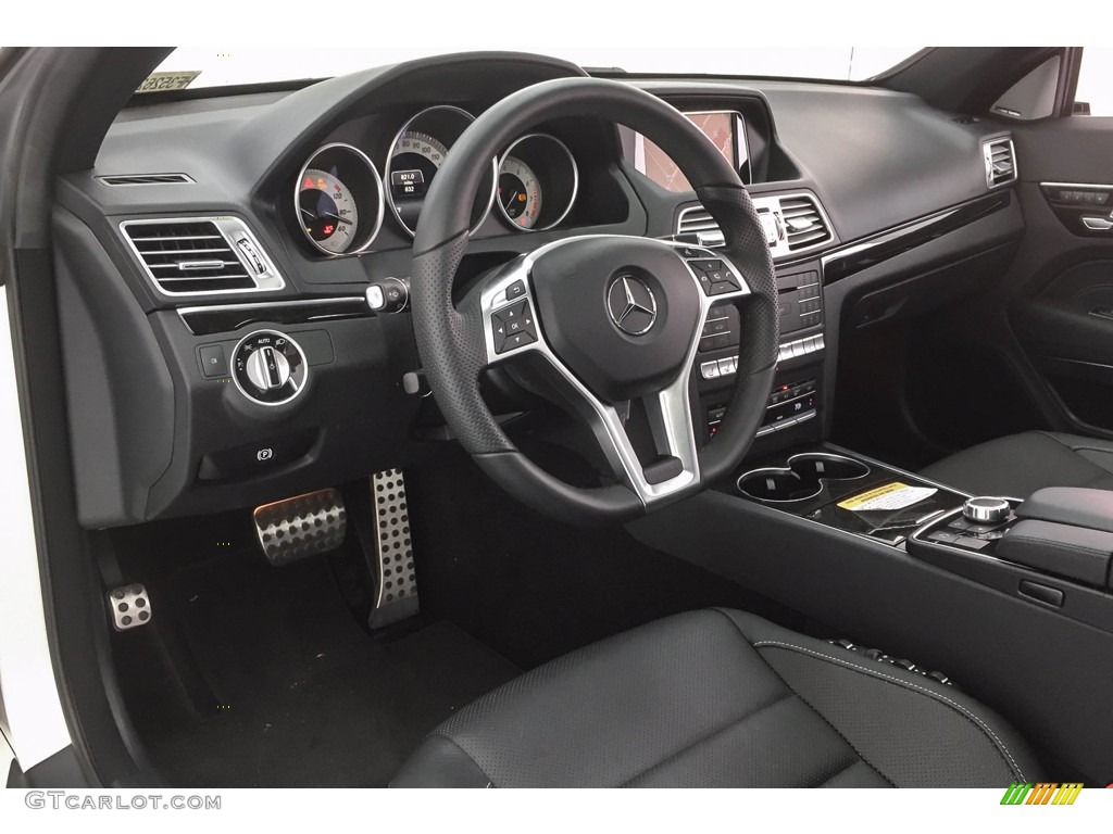 2017 E 400 Coupe - Polar White / Black photo #6