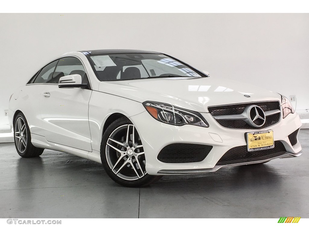 2017 E 400 Coupe - Polar White / Black photo #12