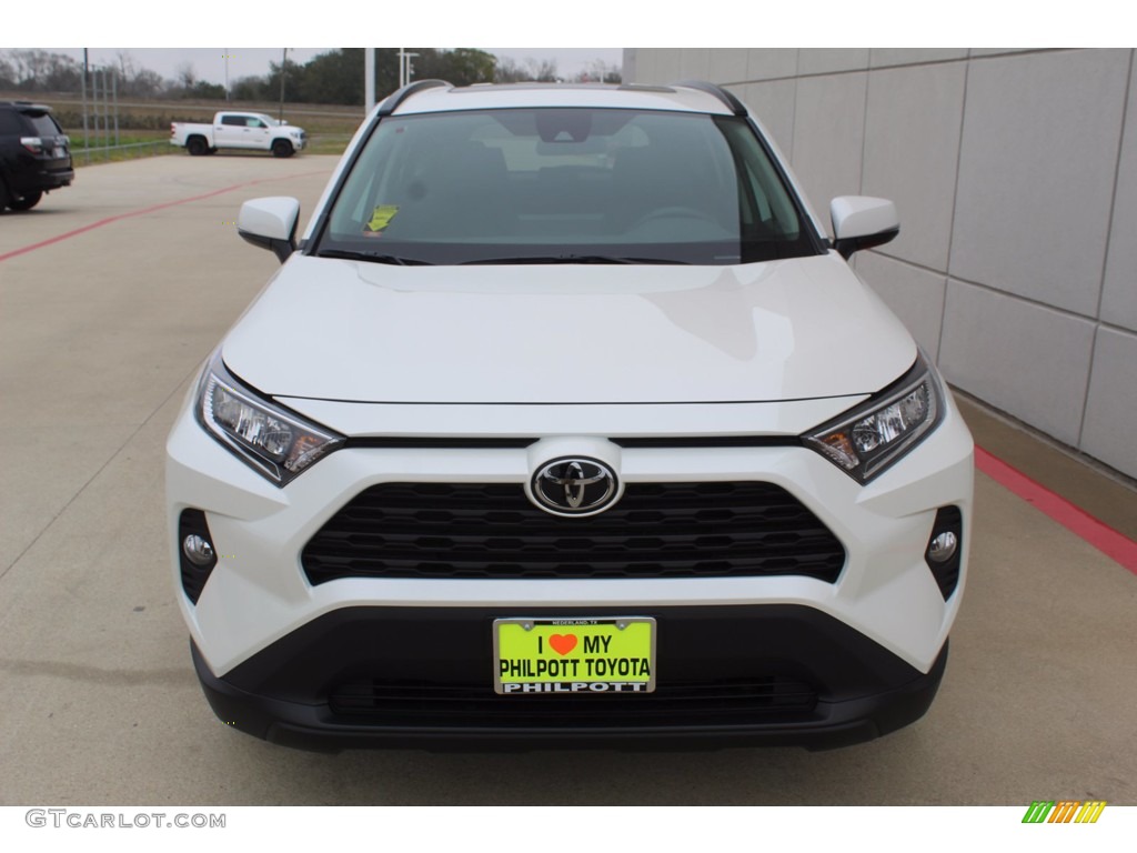 2021 RAV4 XLE Premium - Blizzard White Pearl / Black photo #3