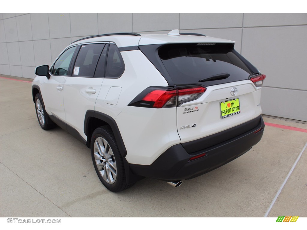 2021 RAV4 XLE Premium - Blizzard White Pearl / Black photo #6