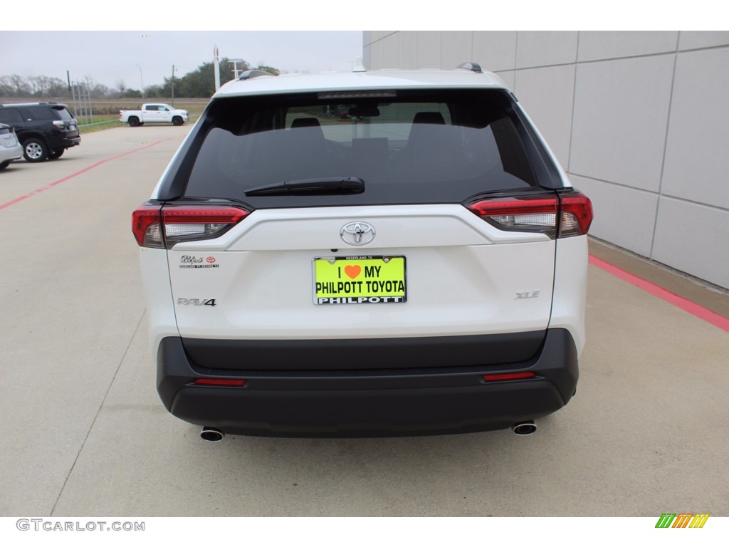 2021 RAV4 XLE Premium - Blizzard White Pearl / Black photo #7