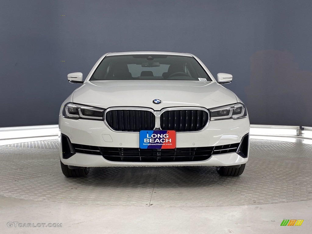 2021 5 Series 540i Sedan - Alpine White / Black photo #3