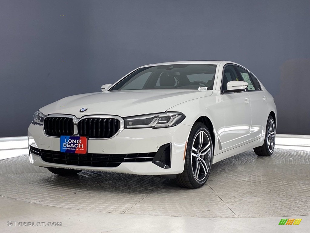 2021 5 Series 540i Sedan - Alpine White / Black photo #4