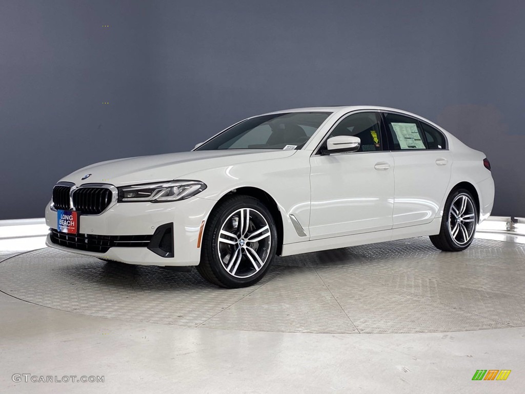 2021 5 Series 540i Sedan - Alpine White / Black photo #5