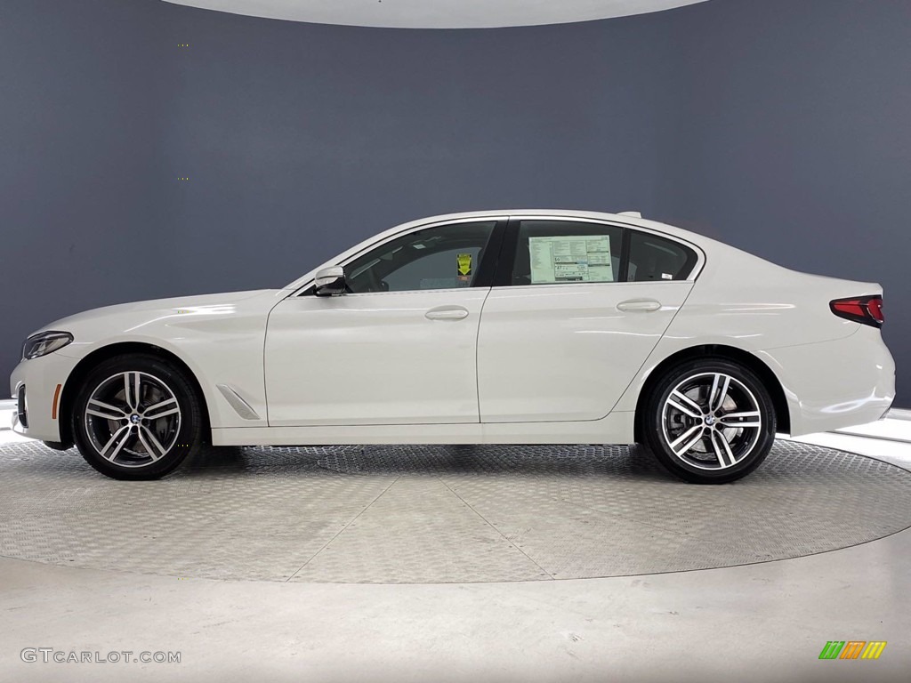 2021 5 Series 540i Sedan - Alpine White / Black photo #7
