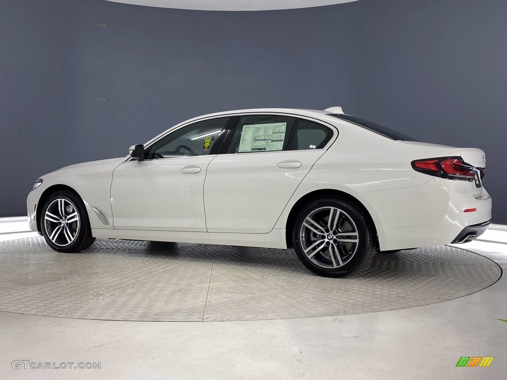 2021 5 Series 540i Sedan - Alpine White / Black photo #8
