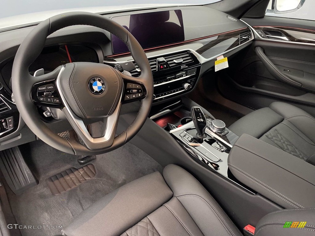 2021 5 Series 540i Sedan - Alpine White / Black photo #12