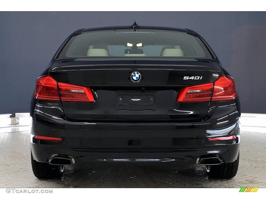 2020 5 Series 540i Sedan - Black Sapphire Metallic / Canberra Beige/Black photo #3