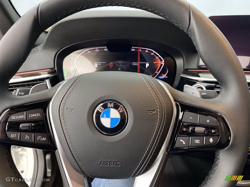 2021 5 Series 540i Sedan - Alpine White / Black photo #21