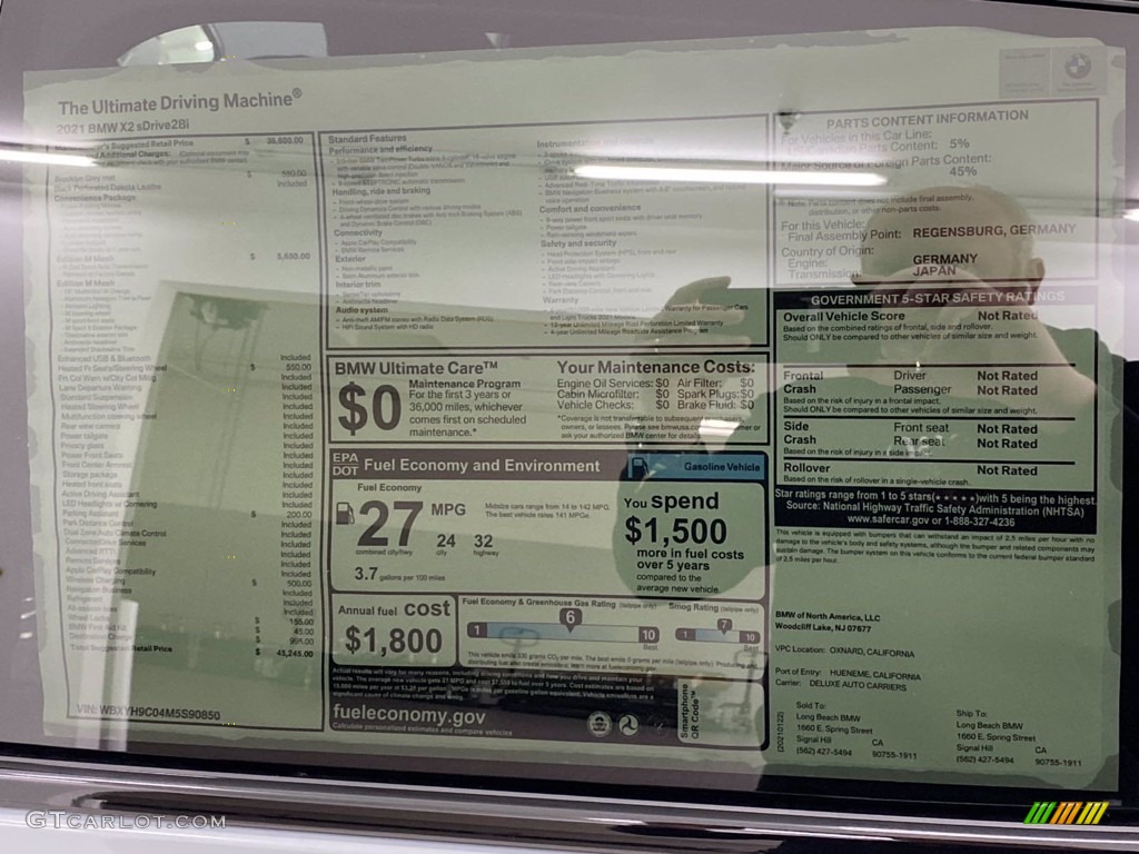 2021 X2 sDrive28i - Brooklyn Gray Metallic / Black photo #12