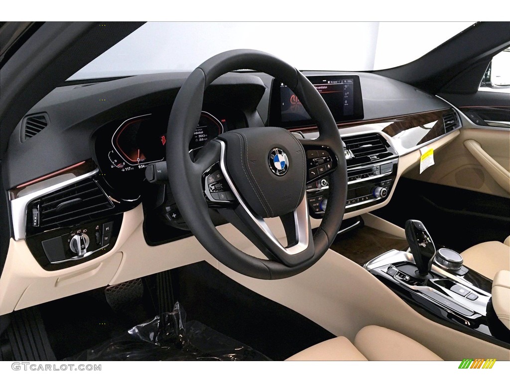 2020 5 Series 540i Sedan - Black Sapphire Metallic / Canberra Beige/Black photo #21