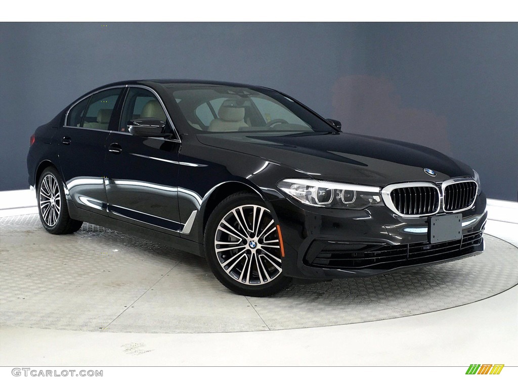 2020 5 Series 540i Sedan - Black Sapphire Metallic / Canberra Beige/Black photo #37