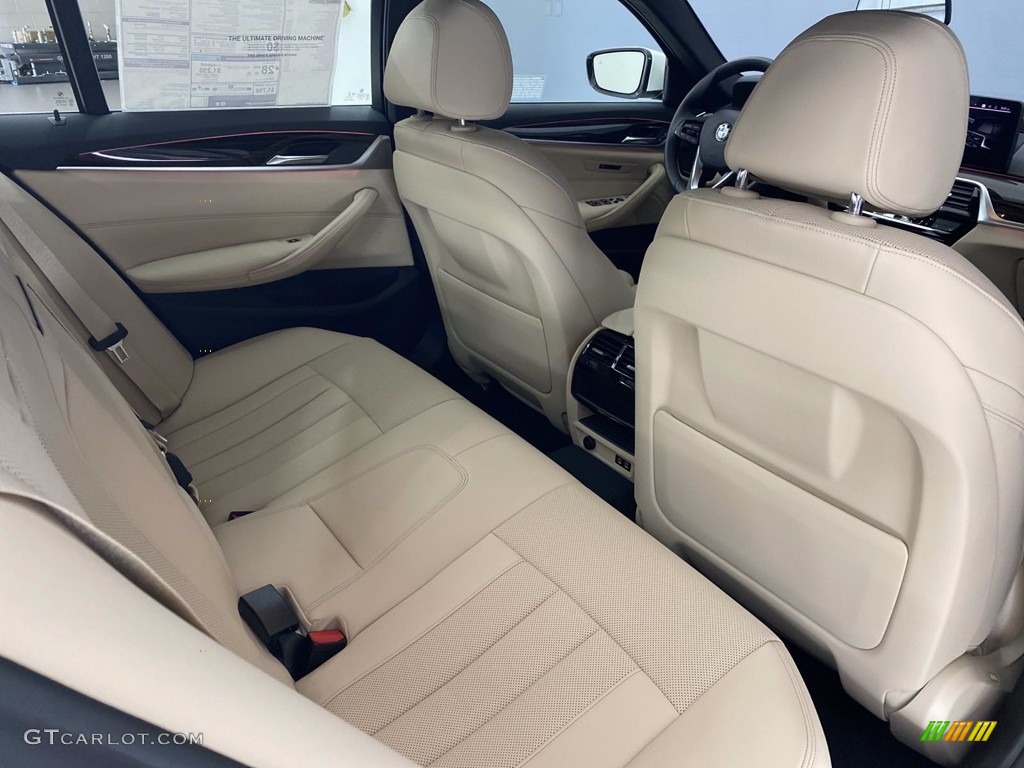 2021 5 Series 530i Sedan - Mineral White Metallic / Canberra Beige photo #22