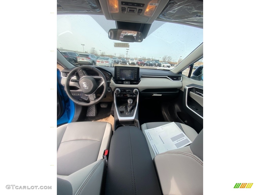 2021 RAV4 XLE Premium AWD - Blue Flame / Light Gray photo #4