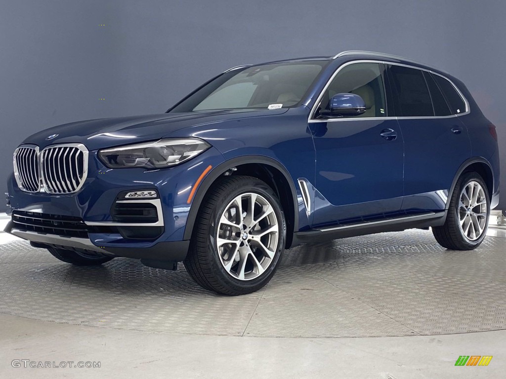 2021 X5 sDrive40i - Phytonic Blue Metallic / Canberra Beige photo #6
