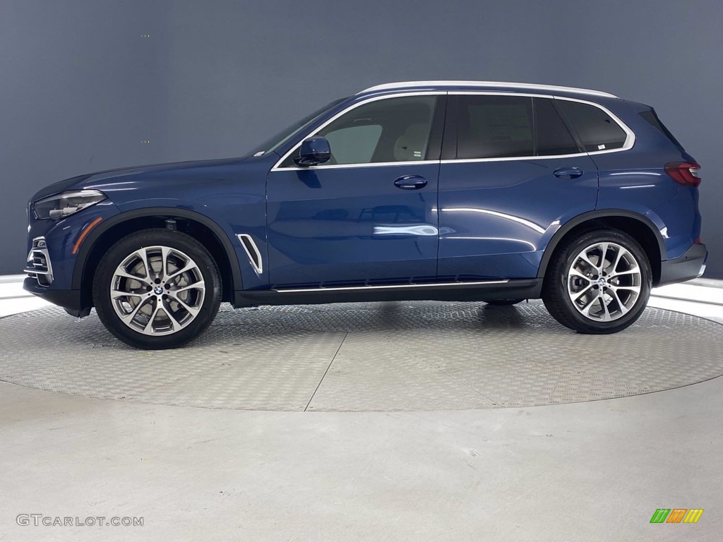 2021 X5 sDrive40i - Phytonic Blue Metallic / Canberra Beige photo #7