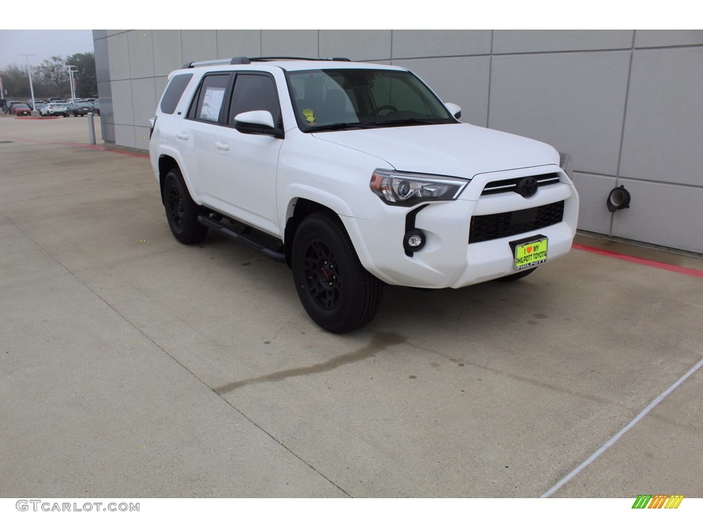 2021 4Runner SR5 - Super White / Black/Graphite photo #2