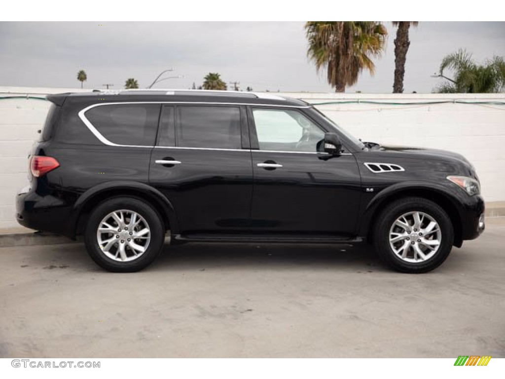 Black Obsidian 2014 Infiniti QX80 Standard QX80 Model Exterior Photo #141073742