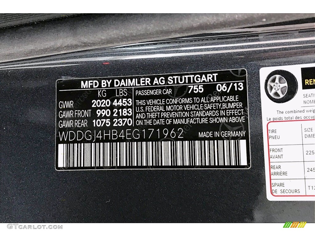 2014 C Color Code 755 for Steel Grey Metallic Photo #141074023