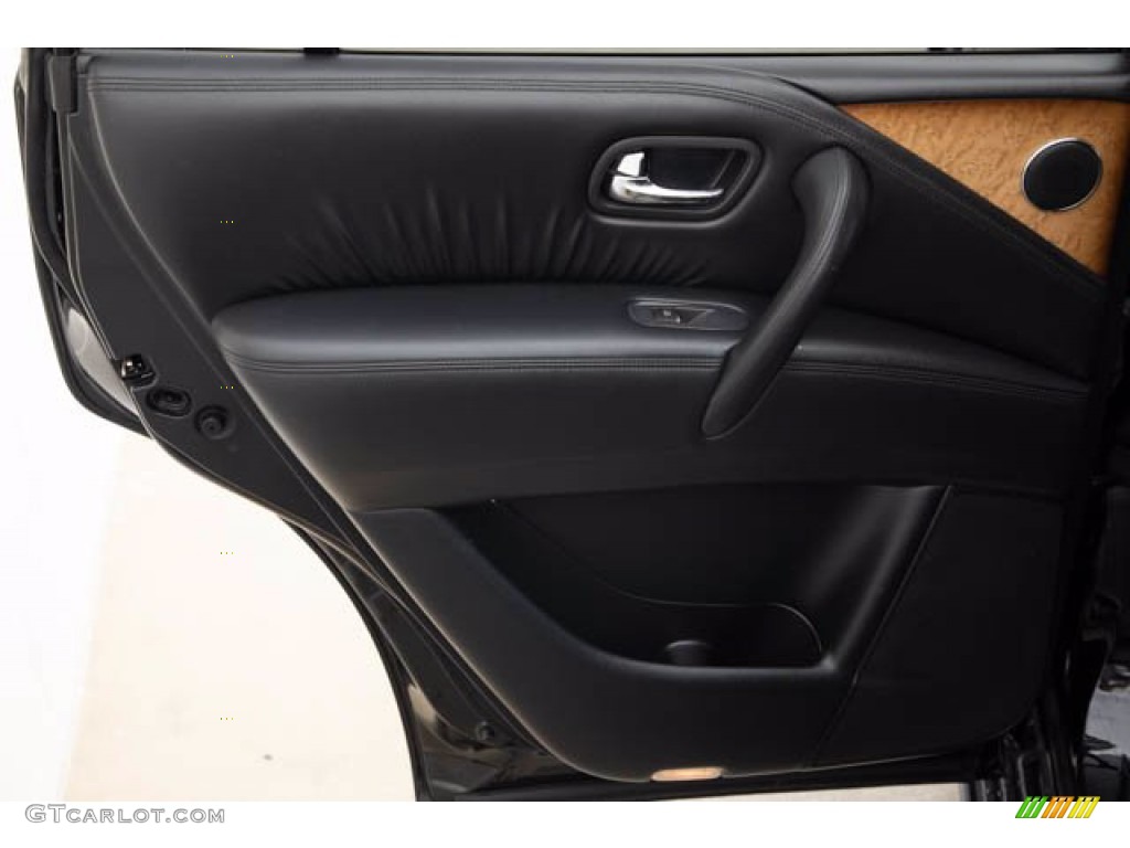 2014 Infiniti QX80 Standard QX80 Model Graphite Door Panel Photo #141074228