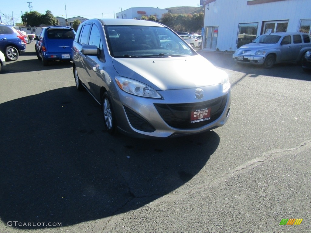 2012 MAZDA5 Sport - Liquid Silver Metallic / Black photo #1