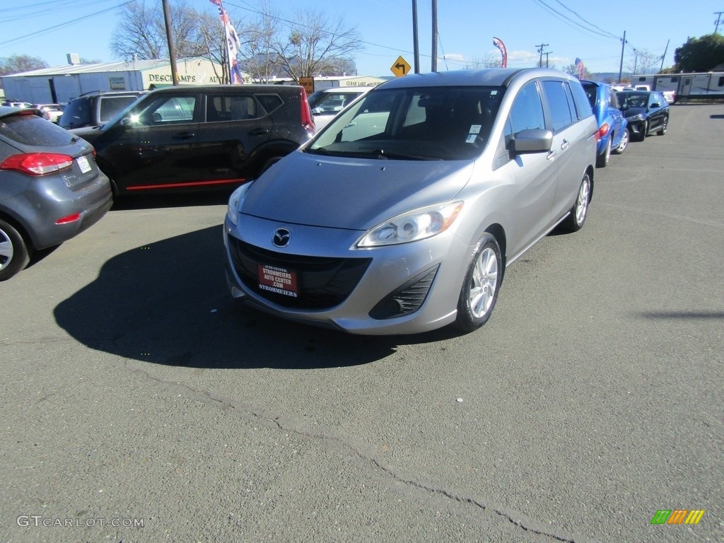 2012 MAZDA5 Sport - Liquid Silver Metallic / Black photo #2