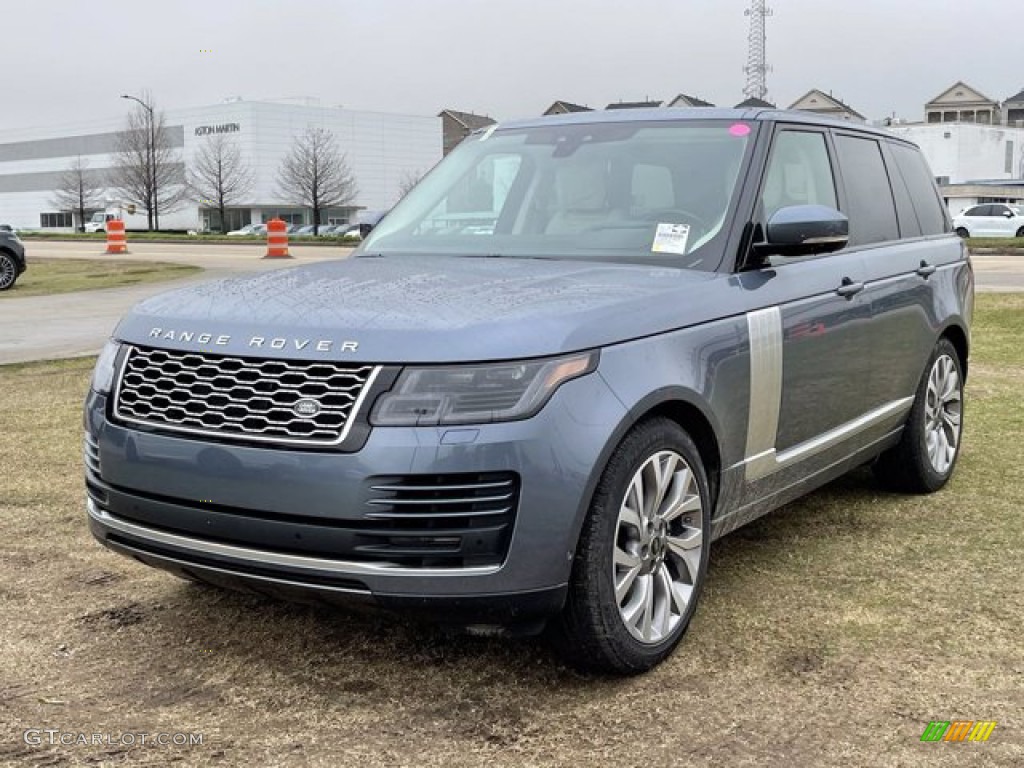2021 Range Rover Westminster - Byron Blue Metallic / Ivory/Espresso photo #2