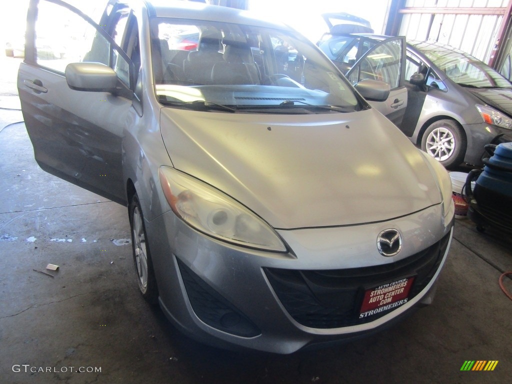 2012 MAZDA5 Sport - Liquid Silver Metallic / Black photo #6