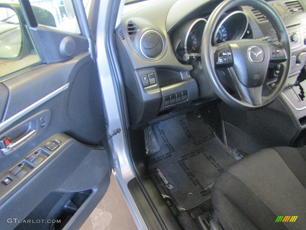 2012 MAZDA5 Sport - Liquid Silver Metallic / Black photo #14