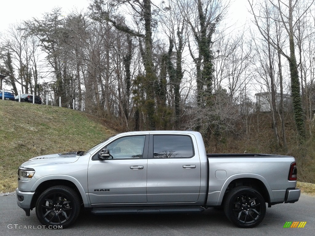 2021 1500 Laramie Crew Cab 4x4 - Billet Silver Metallic / Black photo #1