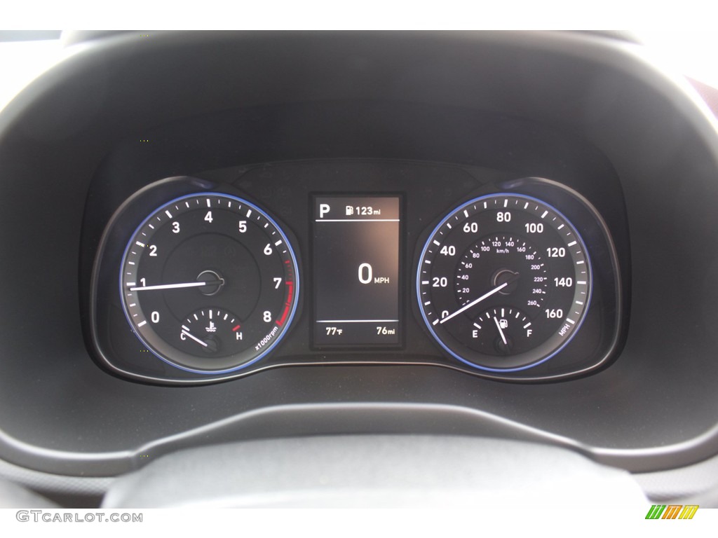 2021 Hyundai Kona Night AWD Gauges Photos
