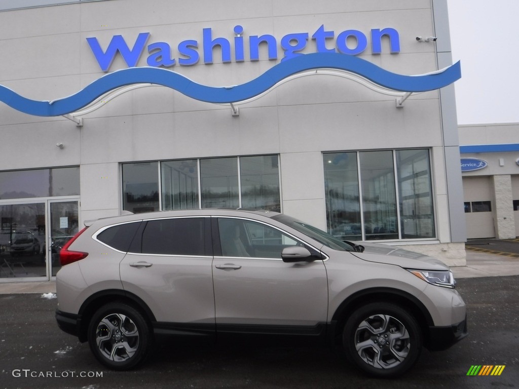 2018 CR-V EX-L AWD - Sandstorm Metallic / Ivory photo #2