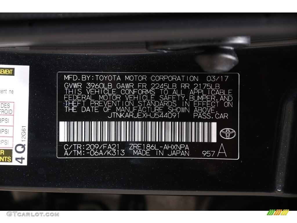 2017 Corolla iM  - Black Sand Pearl / Black photo #23