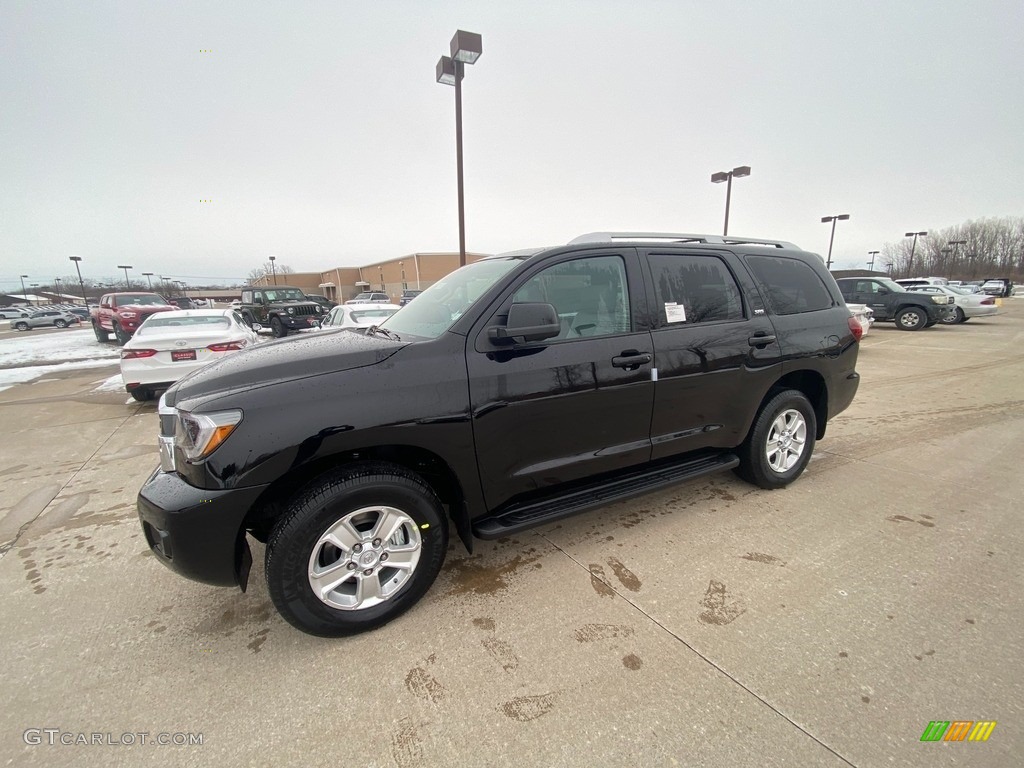 2021 Sequoia SR5 4x4 - Midnight Black Metallic / Graphite photo #1