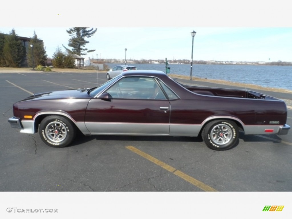 Maroon Metallic 1987 Chevrolet El Camino Conquista Exterior Photo #141088734
