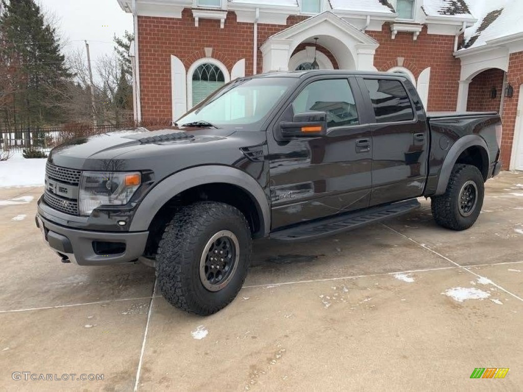 2014 F150 SVT Raptor SuperCrew 4x4 - Tuxedo Black / Raptor Special Edition Black/Brick Accent photo #1