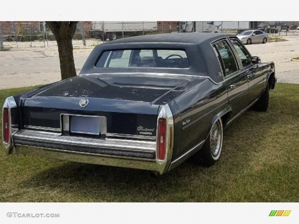 Dark Blue Metallic 1986 Cadillac Fleetwood Brougham D'Elegance Exterior Photo #141089231