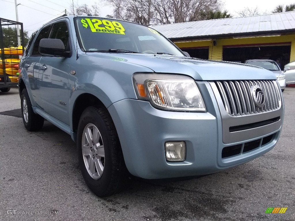 2008 Mariner V6 - Light Ice Blue Metallic / Stone photo #1