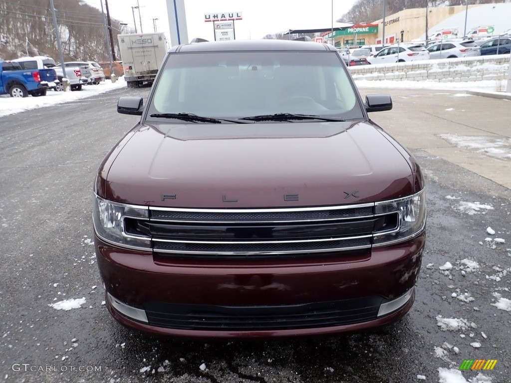 2018 Flex SEL AWD - Burgundy Velvet / Dark Earth Gray/Light Earth Gray photo #8