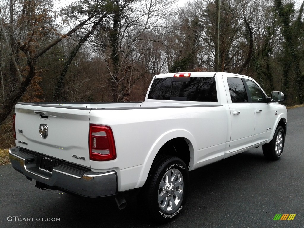 2021 3500 Laramie Crew Cab 4x4 - Bright White / Light Frost Beige/Mountain Brown photo #6