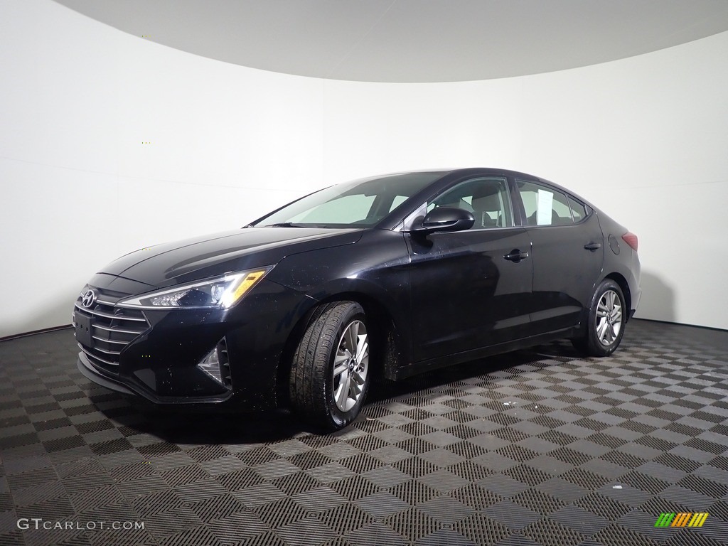 2019 Elantra SEL - Phantom Black / Black photo #8