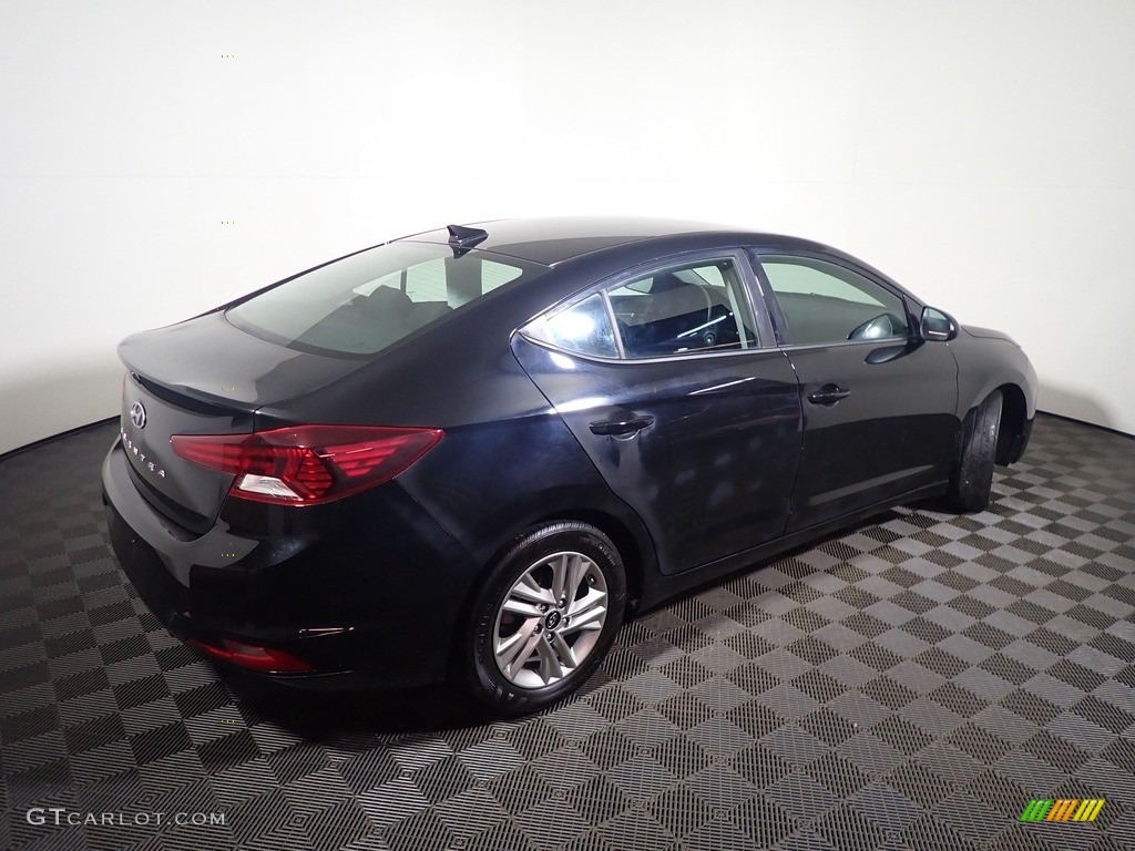 2019 Elantra SEL - Phantom Black / Black photo #17