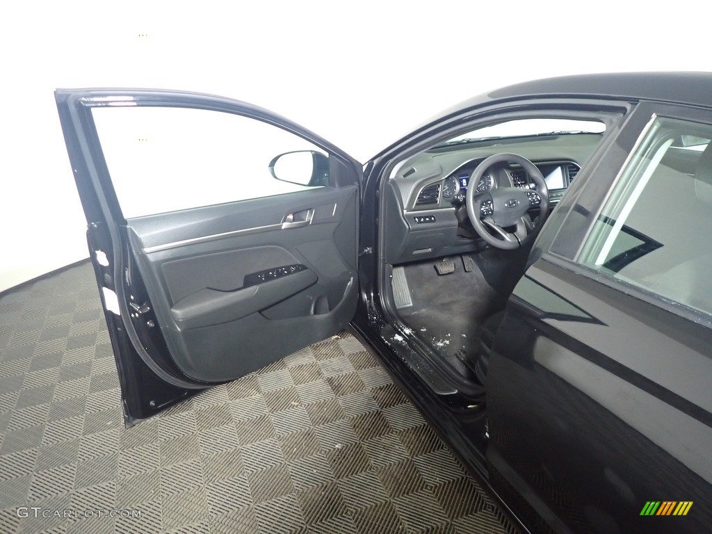 2019 Elantra SEL - Phantom Black / Black photo #20