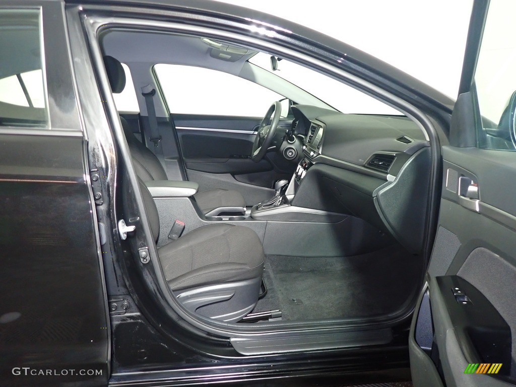 2019 Elantra SEL - Phantom Black / Black photo #39