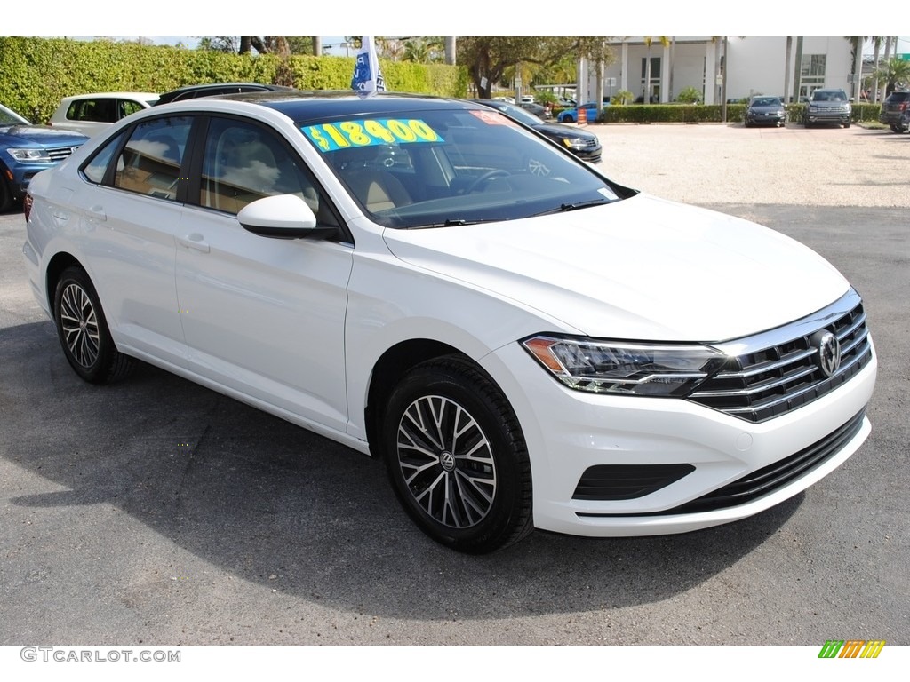 Pure White 2020 Volkswagen Jetta SE Exterior Photo #141098460