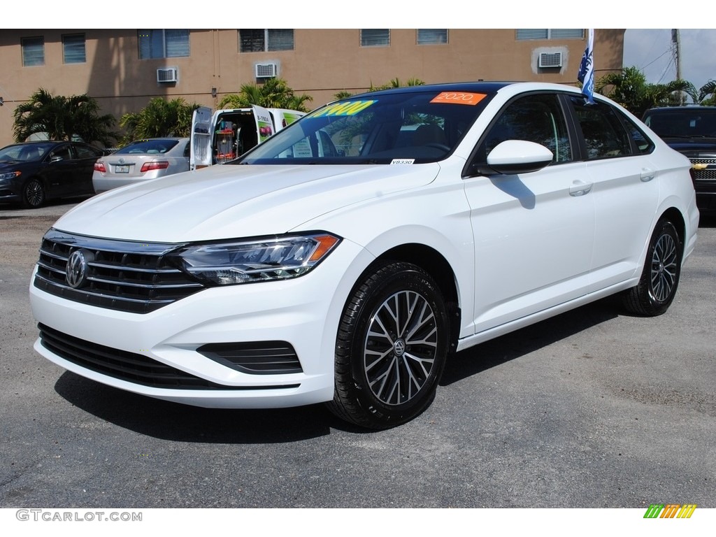 2020 Jetta SE - Pure White / Dark Beige photo #5