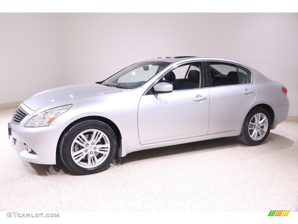 2012 G 37 x AWD Sedan - Liquid Platinum / Graphite photo #3